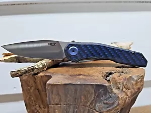 Zero Tolerance 0545 Blue Carbon Fiber -MagnaCut Blade-Titanium Frame Knife-USA - Picture 1 of 17