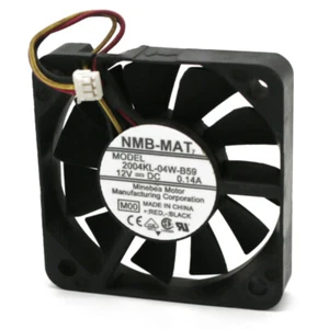 NEW NMB 2004KL-04W-B59 5010 12V 0.14A 3-pin Ball Bearing Silent Cooling Fan - Picture 1 of 2