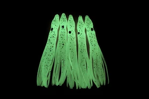 12 pcs 6cm Luminous Rubber Squid Skirts Soft Octopus Fishing Lures Fish Baits - Picture 1 of 6