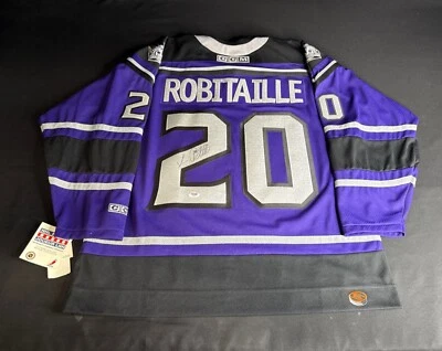 Luc Robitaille Signed Vintage CCM Authentic LA Kings Jersey PSA AA95849 - Image 1 of 3