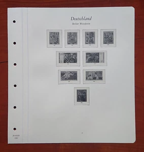 Hoja ilustrada, Alemania, Berliner Westsektoren, Borek 1982, p. 52, Plantas, Deportes - Imagen 1 de 6