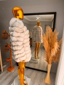 Women's Winter Coat Real Fox Fur Coat Soft Stylish Free shipping - Picture 1 of 7
