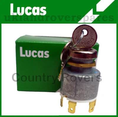 LAND ROVER SERIES 2A & 3 IGNITION SWITCH + KEYS PETROL MODELS LUCAS 551508 1967> - Image 1 of 4
