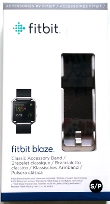 Fitbit Blaze Accessory Replacement Wrist Band Silicone Strap -Small - Black New! - Image 1 of 4