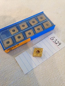10 NEUE KORLOY CNMG 432-GF HARTMETALL-EINSÄTZE. GRADE: NC3020 {G329} - Bild 1 von 1