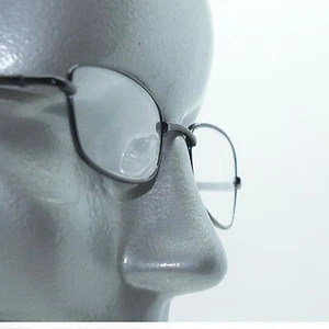 Schmaler Rockstar schwarz Metall Draht Rahmen Lesebrille Federscharnier + 1,25 Objektiv - Bild 1 von 4