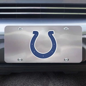 Indianapolis Colts Logo Diecast License Plate Tag - Bild 1 von 2