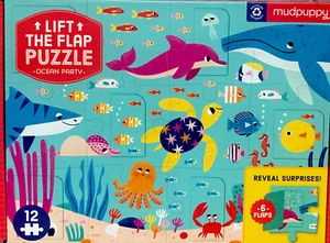 Puzzle Mudpuppy Lift The Flap Ocean Party - Imagen 1 de 2