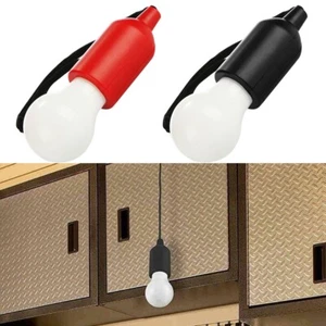 2x Lámpara Colgante LED con Interruptor de Tirador Inalámbrico Funciona con Pilas 3x AAA Negro/Rojo - Imagen 1 de 32