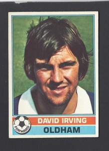 TOPPS - FOOTBALLERS (RED, 1977) - #89 DAVID IRVING, OLDHAM