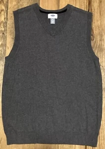 OLD NAVY size L 10-12 Boys V-neck Knit Vest EEUC - Picture 1 of 5