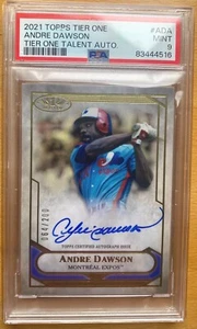 Andre Dawson Auto /200 2021 Topps Tier One Talent T1TA-ADA Montreal Expos PSA 9 - Picture 1 of 2