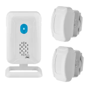Alarma de entrada inalámbrica exterior 2 sensor de movimiento 918 ft largo alcance IP64 impermeable - Imagen 1 de 12