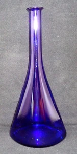 Cobalt Blue 13" Glass Bottle - Picture 1 of 4