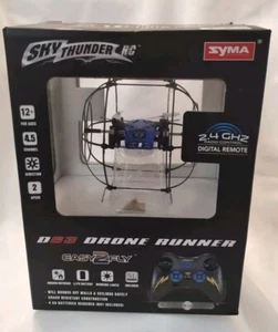 SKY THUNDER RC SYM D63 DRONE RUNNER. 2.4 GHZ RADIO CONTROL W/ DIGITAL REMOTE. - Picture 1 of 6