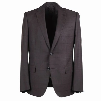 Caruso Slim-Fit Windowpane Check Wool and Cashmere Suit 42R (Eu 52) NWT - Image 1 of 4