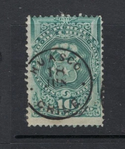 CHILE small town cancel HUASCO on 10c TAX stamp 188X - Picture 1 of 1