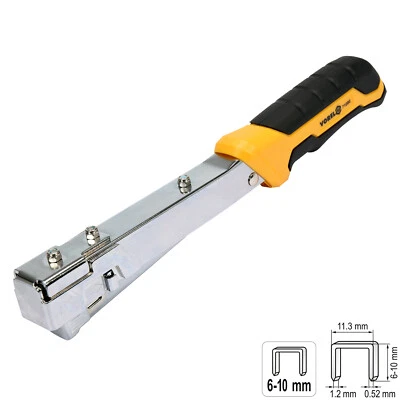 Klammerntacker Schlagtacker Hammer Tacker 6-10 mm Hefter Handtacker Nagler 30 cm - Bild 1 von 4