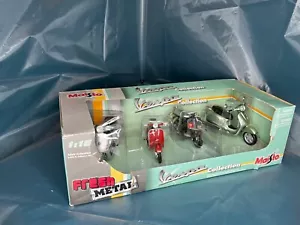 Set of 4 Maisto Fresh Metal Vespa Collection 1:18 Scale Scooter Motorcycle Model - Picture 1 of 5