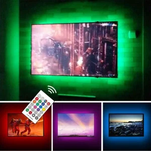 USB TV Backlight Kit for 70-82" TVs, 4-Side Ambient Mood Lighting, HDTV Decor - Picture 1 of 6