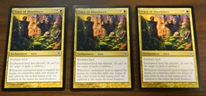 MTG Alara Reborn Trace Of Abundance x3 UNPLAYED Near Mint Cond - Picture 1 of 2