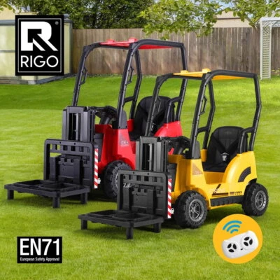 12V Rigo Electric Forklift Ride On Cars for Kids Loader Toys Cars Horn Remote - image 1 of 4