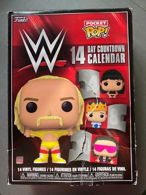 WWE 14 Day Countdown Calendar 2023 Funko Pocket POP! OPEN BOX NEW SEALED FIGURES - Imagem 1 de 4