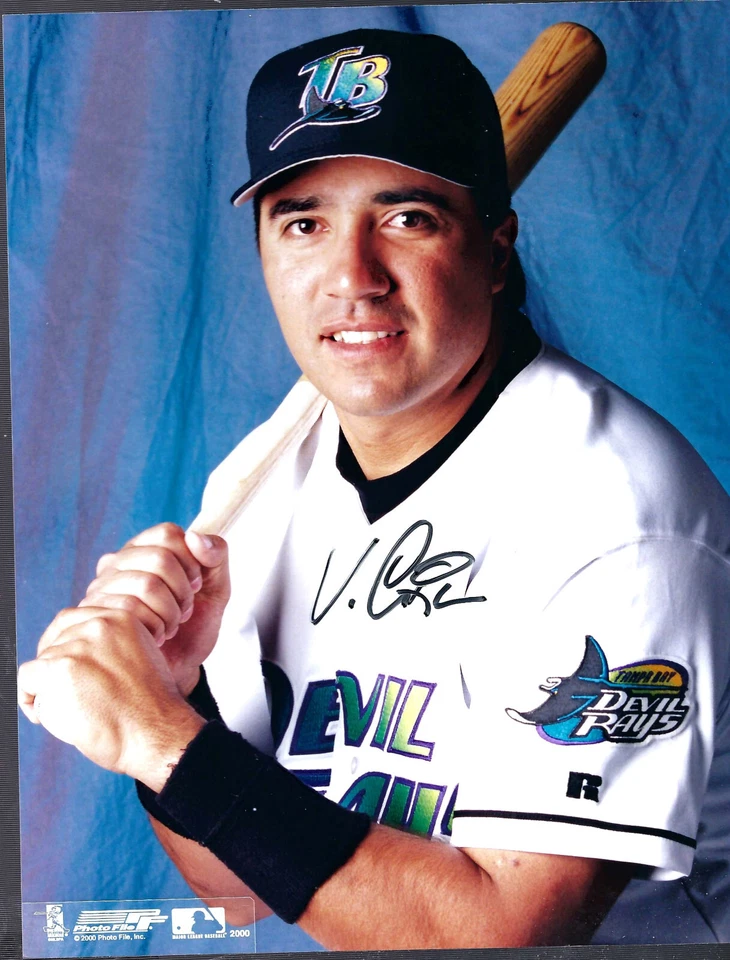 Цветная фотография Винни Кастильи из Tampa Bay Rays с автографом 8x10 - Изображение 1 из 1