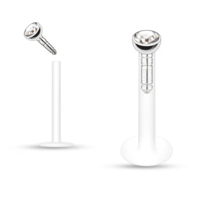 2 pairs 4 pieces Labret Monroe modonna helix percing lip stud Piercing 16g - Image 1 of 4