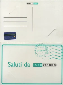 FOLDER VUOTO SCHEDA INFOSTRADA GOLDEN 33 (C&C 8030 FU) EUROPA CARD SHOW RICCIONE - Foto 1 di 2