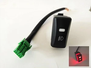 Interruptor de encendido/apagado de luz antiniebla botón indicador LED rojo para 1999 2000 Honda Civic - Imagen 1 de 10