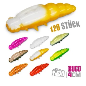 120x Bienenmaden JUMBO | 8 Packungen im Set | Alle Farben | Käse Aroma | NEUHEIT - Bild 1 von 4