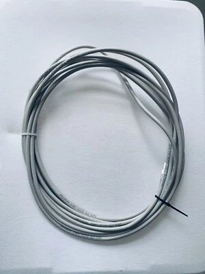 20FT CAT6 RJ45 Network LAN Ethernet U/FTP Shield Cable Flat Cord 26AWG White - Image 1 of 3