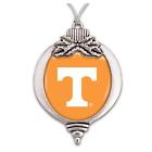 Tennessee Volunteers Orange Bulb Silver Metal Christmas Ornament Gift Decoration