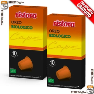 20 Cialde Capsule Ristora Caffè Orzo Biologico compatibile Nespresso gratis - Foto 1 di 11