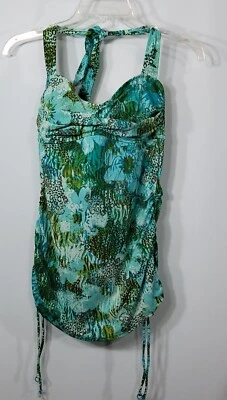 JACLYN SMITH TANKINI AZUL, VERDE TALLA 10 Foto 1 de 4