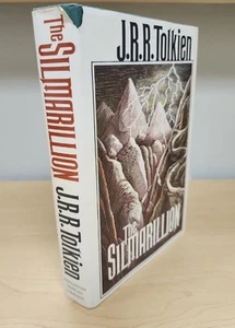 The Silmarillion JRR Tolkien 1st American Edition HC Book with Map - Imagen 1 de 14