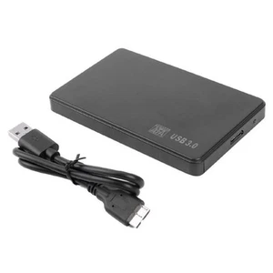 Box Custodia Case per Hard Disk Esterno Porta HDD SSD da 2.5 Sata Usb 3.0 Nero - Afbeelding 1 van 8