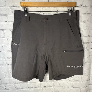 HUK Shorts Large Herren grau Next Level schnelltrocknend Performance Angelshorts - Bild 1 von 10