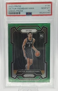 2023-24 Panini Prizm - Victor Wembanyama #136 Green Prizm (RC) - Bild 1 von 3