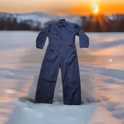 ✅VTG Sears Work Leisure Overalls Mechanic Jumpsuit Blue Coveralls Mike Myers 38S - Image 1 of 4