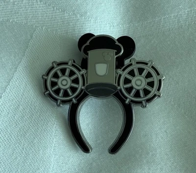 2025 Disneyland Hidden Mickey Steamboat Willie Ear Headband Chaser Disney Pin - Image 1 of 2