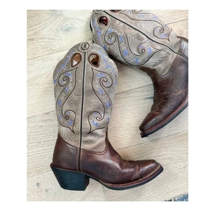 Tony Lama Damen Westernstiefel Größe 10 Asena Blumenmuster Dtl-Stil RR2016L Cowgirl - Bild 1 von 9