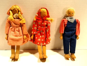 Holly Dolls handgefertigte Holzpuppen 3er Set Ozon TN - Bild 1 von 8