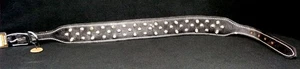 WEAVER ALUM CREEK Black Leather Studs & Spikes Dog Collar (XL) (NEW) - Picture 1 of 7