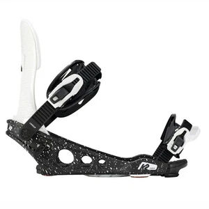 K2 Lineup Large Mens Black White Snowboard Bindings - Bild 1 von 3
