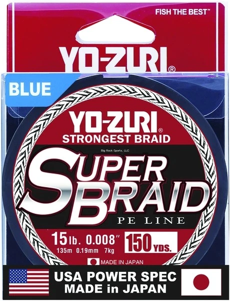 Yo-Zuri SuperBraid Braided PE Line, 15lb, 150yd, Blue - Image 1 of 1
