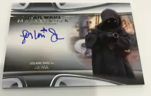 2021 STAR WARS MASTERWORK CARD AUTOGRAPHED CARD LS LEILANI SHIU AS JAWA - Picture 1 of 2