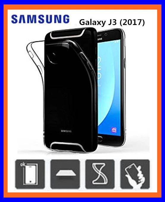 COVER CUSTODIA  TRASPARENTE TPU GEL SILICONE PER samsung Galaxy J3 (2017)SM-J330 - Immagine 1 di 1