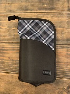 "Estuche cosmético a cuadros negro canoa LUG 5,5"" x 9" - Imagen 1 de 4